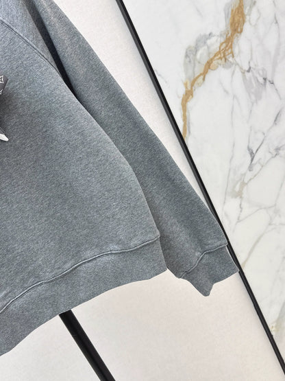 25fw Silk scarf pullover hoodie