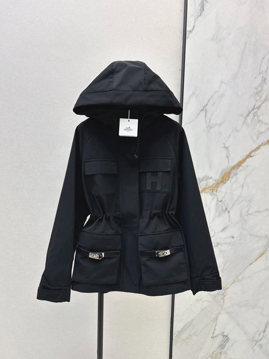 25fw Hooded windbreaker jacket