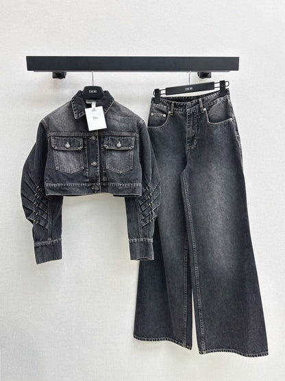 25fw Short denim jacket
