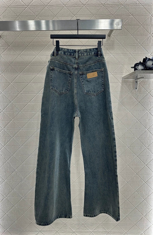 25fw Blended pocket curved knife jeans