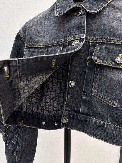 25fw Short denim jacket