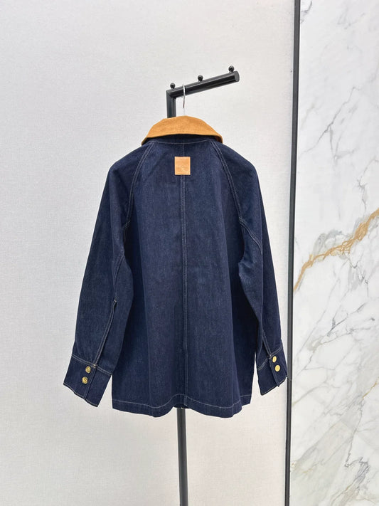 25fw Collar denim jacket