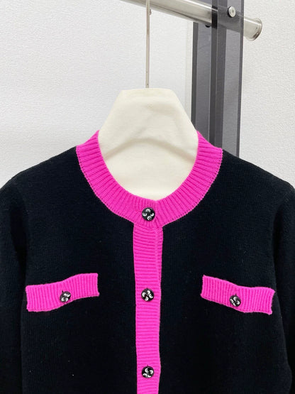 25fw Pocket round neck cardigan