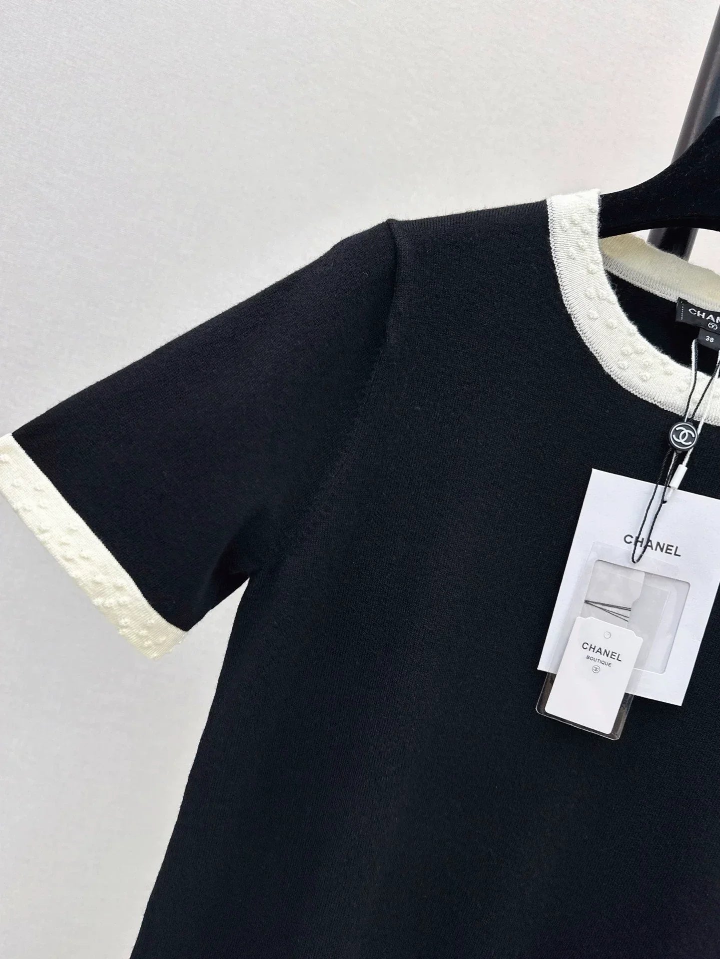 25fw Knitted short sleeved dress
