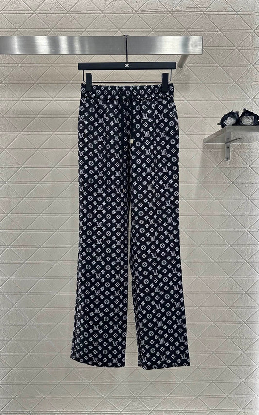 25fw Jacquard straight leg pants