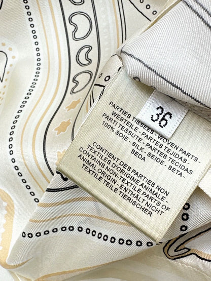 25fw Printed silk shirt
