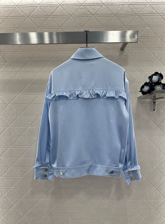 25 Love Double C Lace Silk Shirt