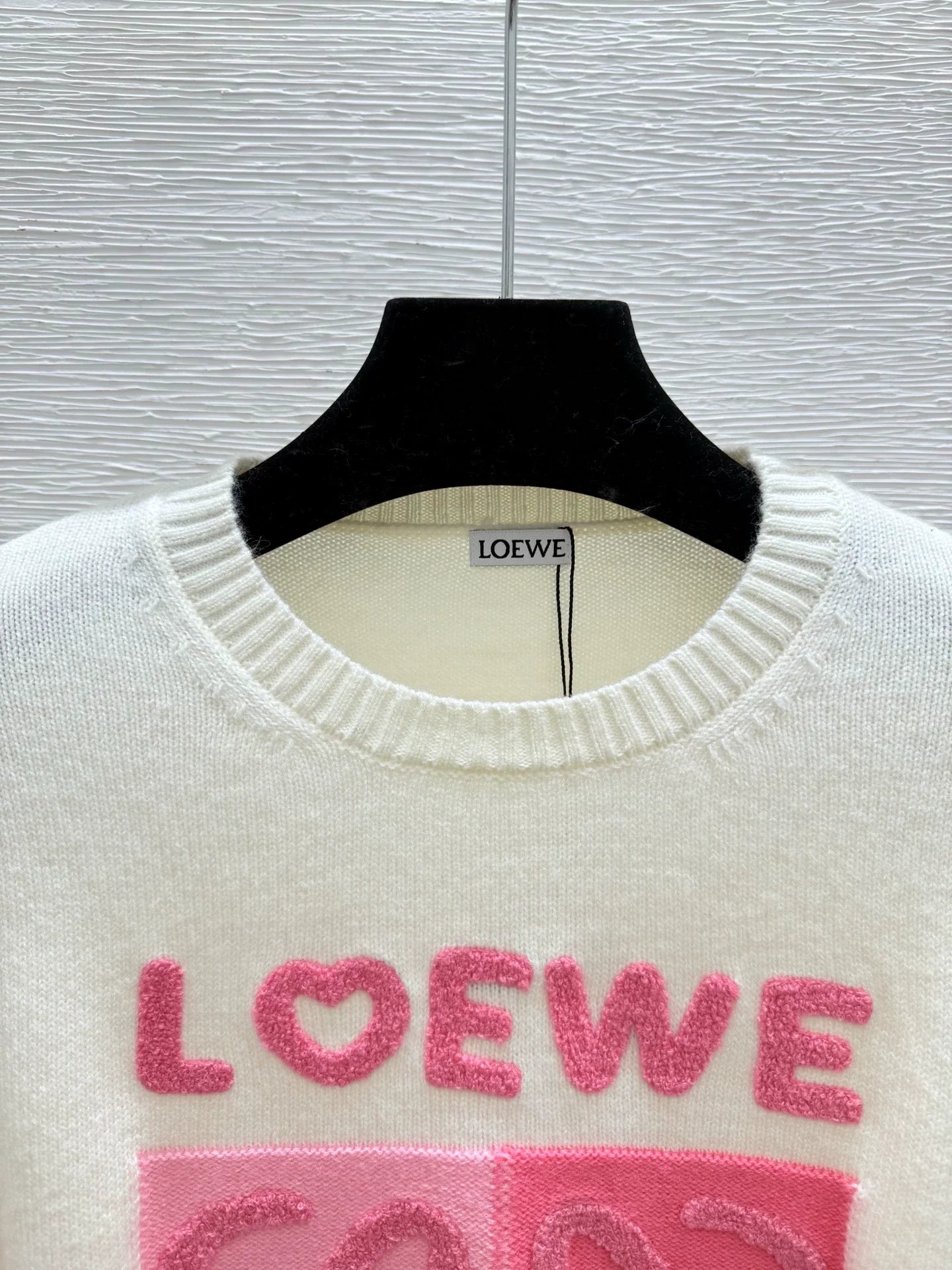 25fw Embroidered letter sweater