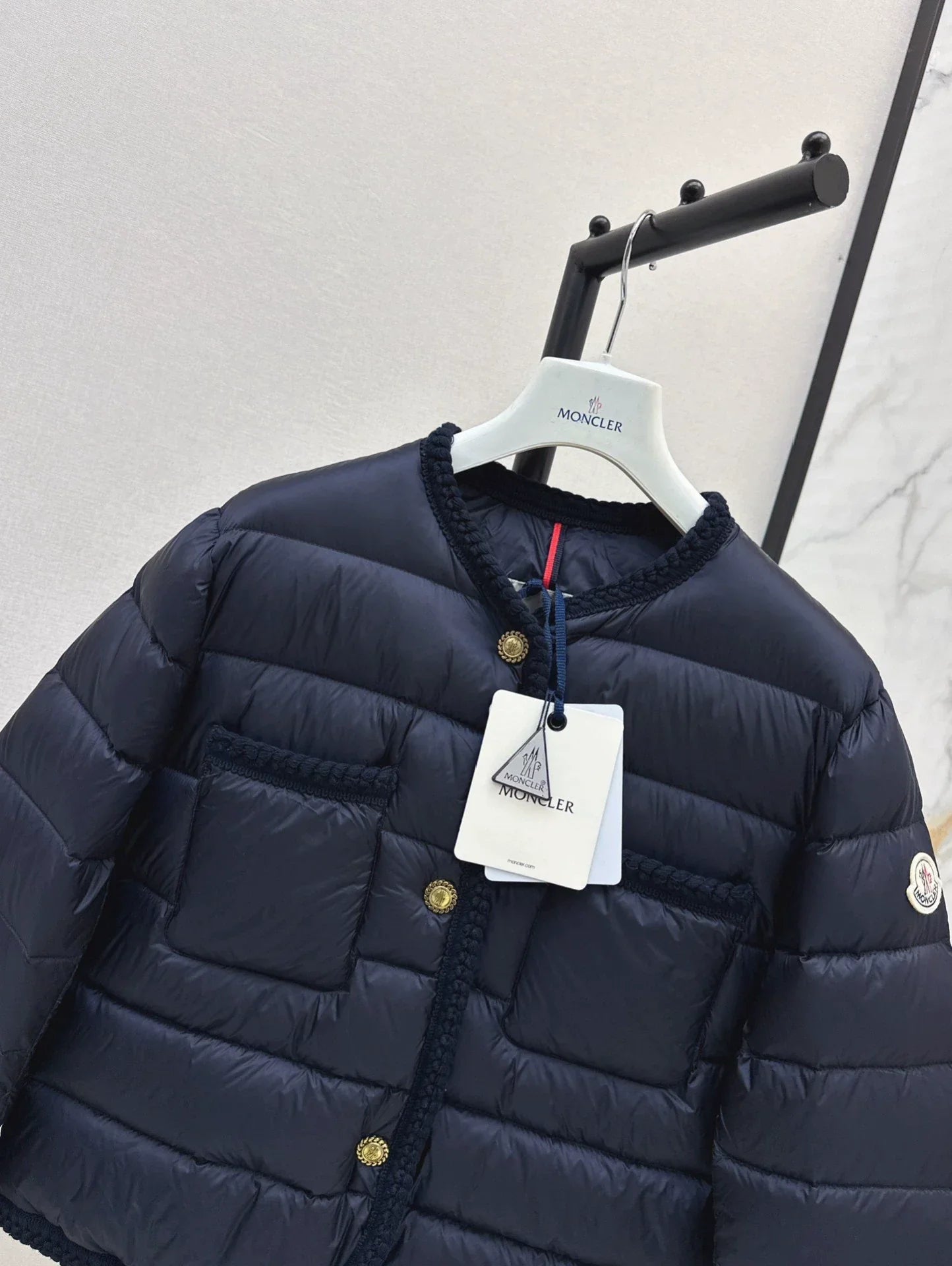 25fw Knitted and spliced down jacket