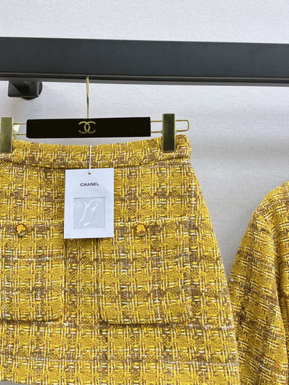 25fw Weaving A-line skirt