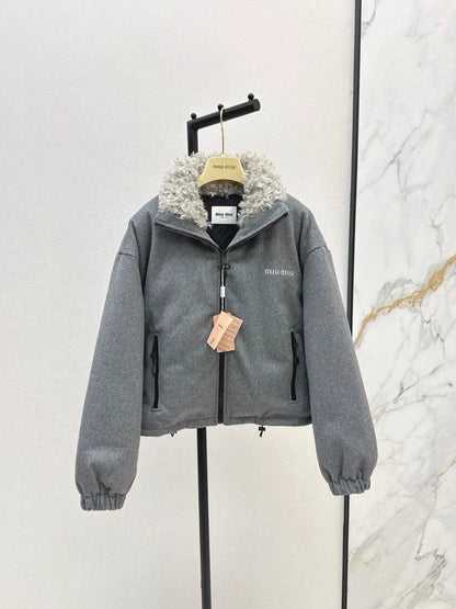 25fw Short standing collar down jacket
