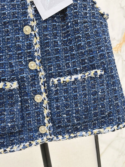 25fw Rough woolen woven vest