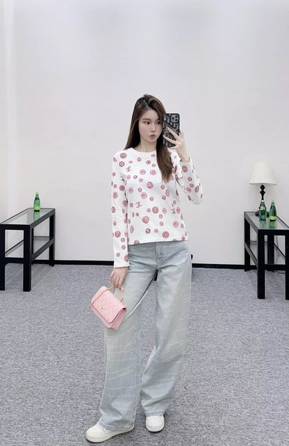 25fw Camellia Round Neck Long Sleeve