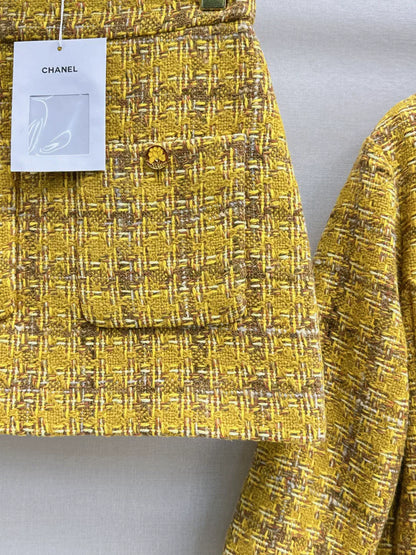 25fw Weaving A-line skirt