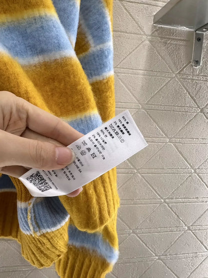 25fw New Striped Polo Sweater