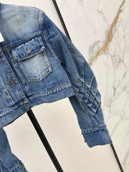 25fw Short denim jacket