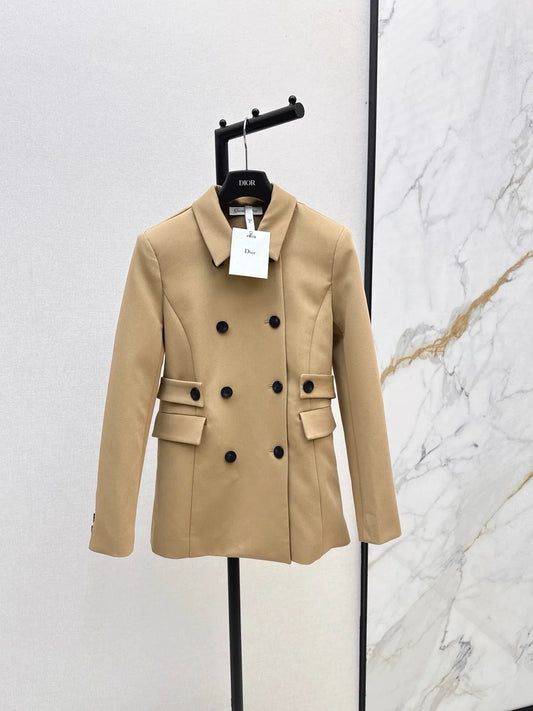25fw Classic Lapel Double-Breasted Blazer