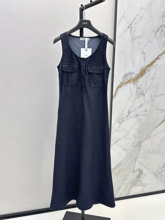 25fw Cowboy vest dress