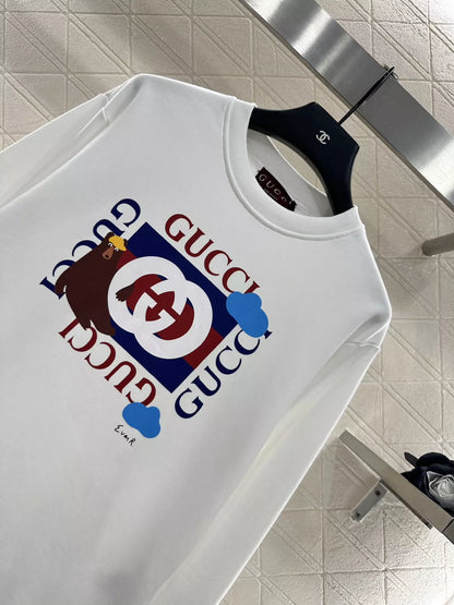 25fw Round neck letter contrasting hoodie
