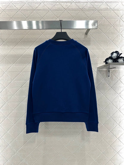 25fw Printed round neck hoodie