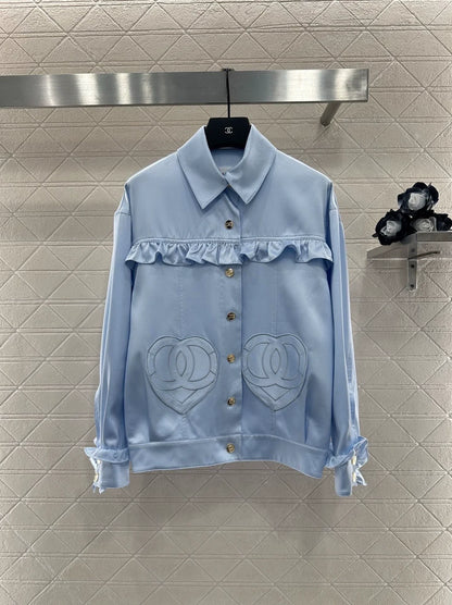 25 Love Double C Lace Silk Shirt