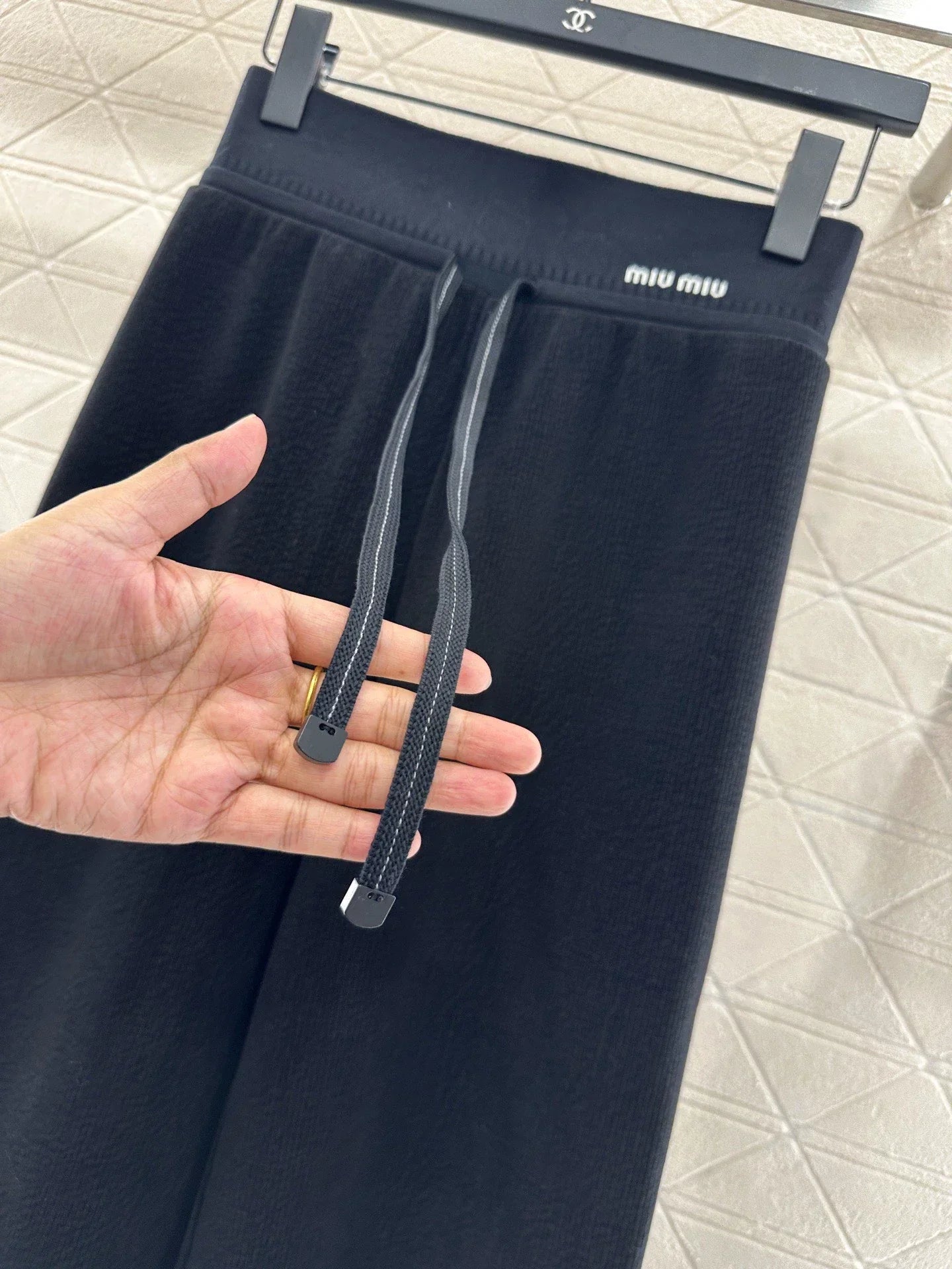 2025 Drawstring casual wide leg pants