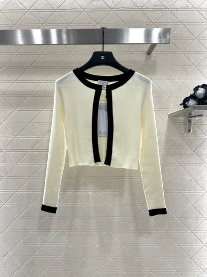 25fw Strap knit cardigan