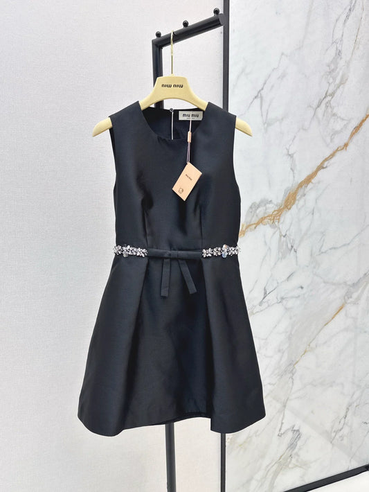 25fw Sequined sleeveless dress