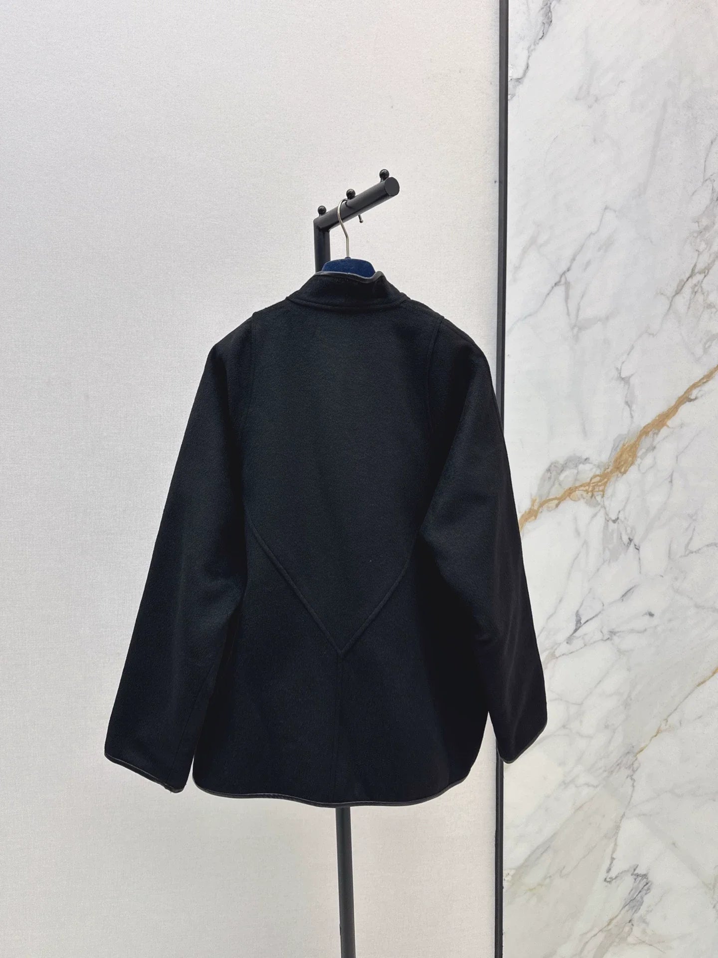 25fw Old flower double-sided short cape coat