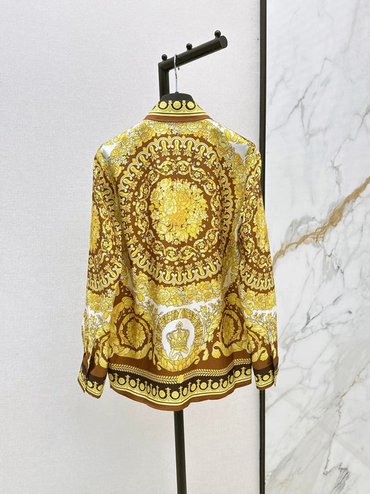 2025 Printed silk shirt
