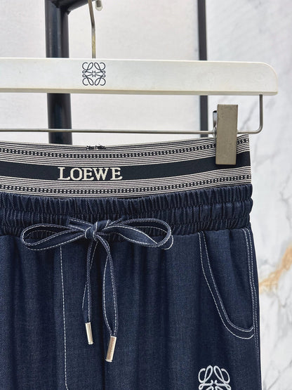 2025 Wide leg straight leg drawstring pants