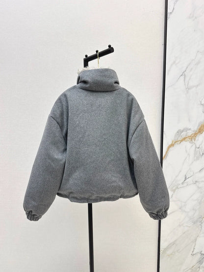 25fw Short standing collar down jacket