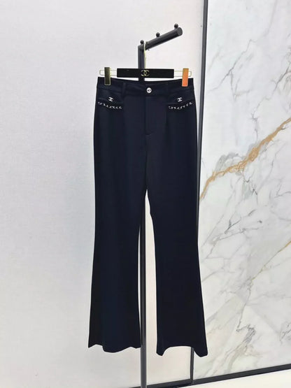 25fw Trumpet black pants