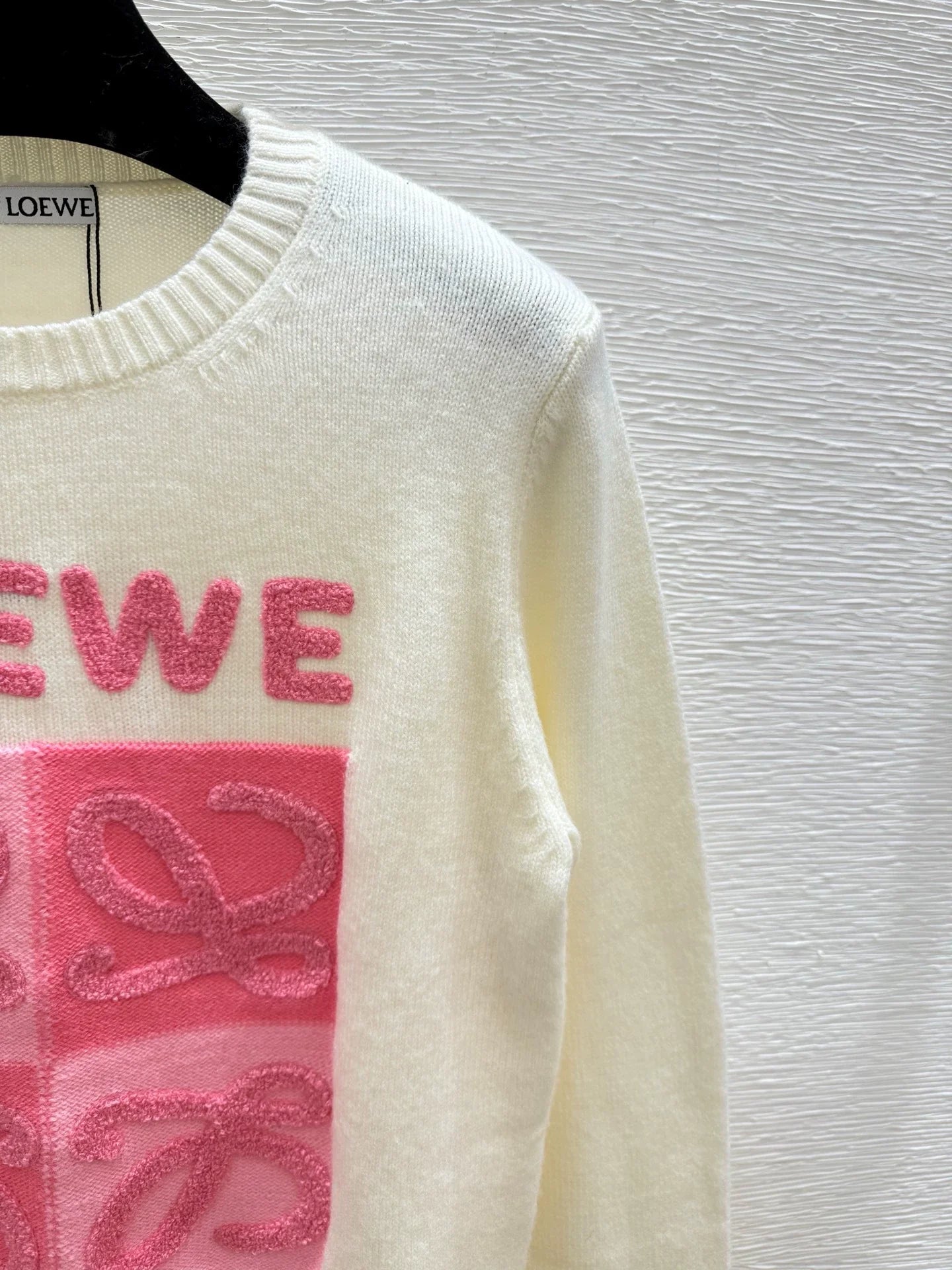 25fw Embroidered letter sweater
