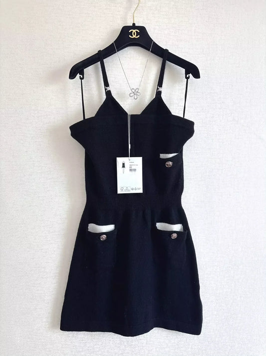 25fw Knitted camisole dress