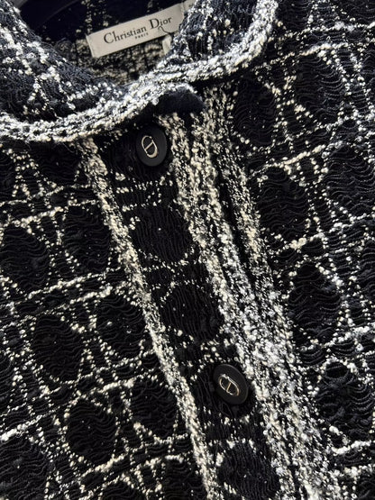 D 25 Lapel knitted cardigan
