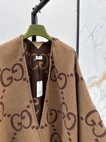 25fw Double sided wearable cape shawl jacket