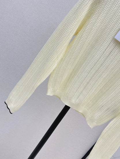 25fw Long sleeved knitted sweater