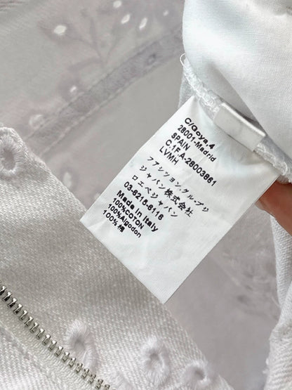 25fw Hollowed out embroidered jeans
