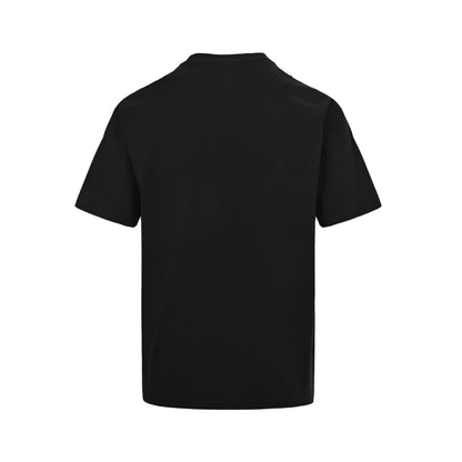 25ss Graffiti painted flocked printed short sleeves