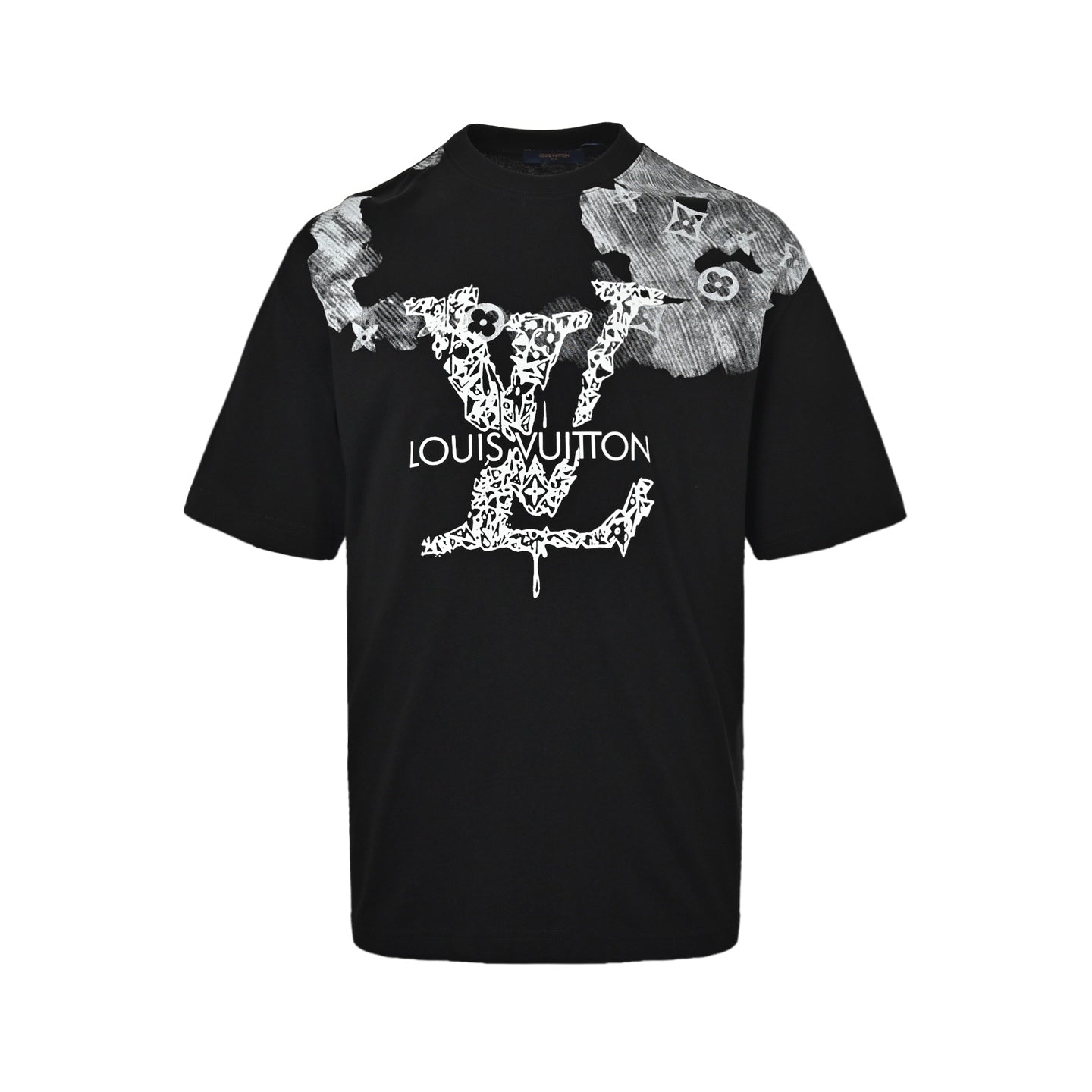 25ss Ink-dyed letter print short sleeves