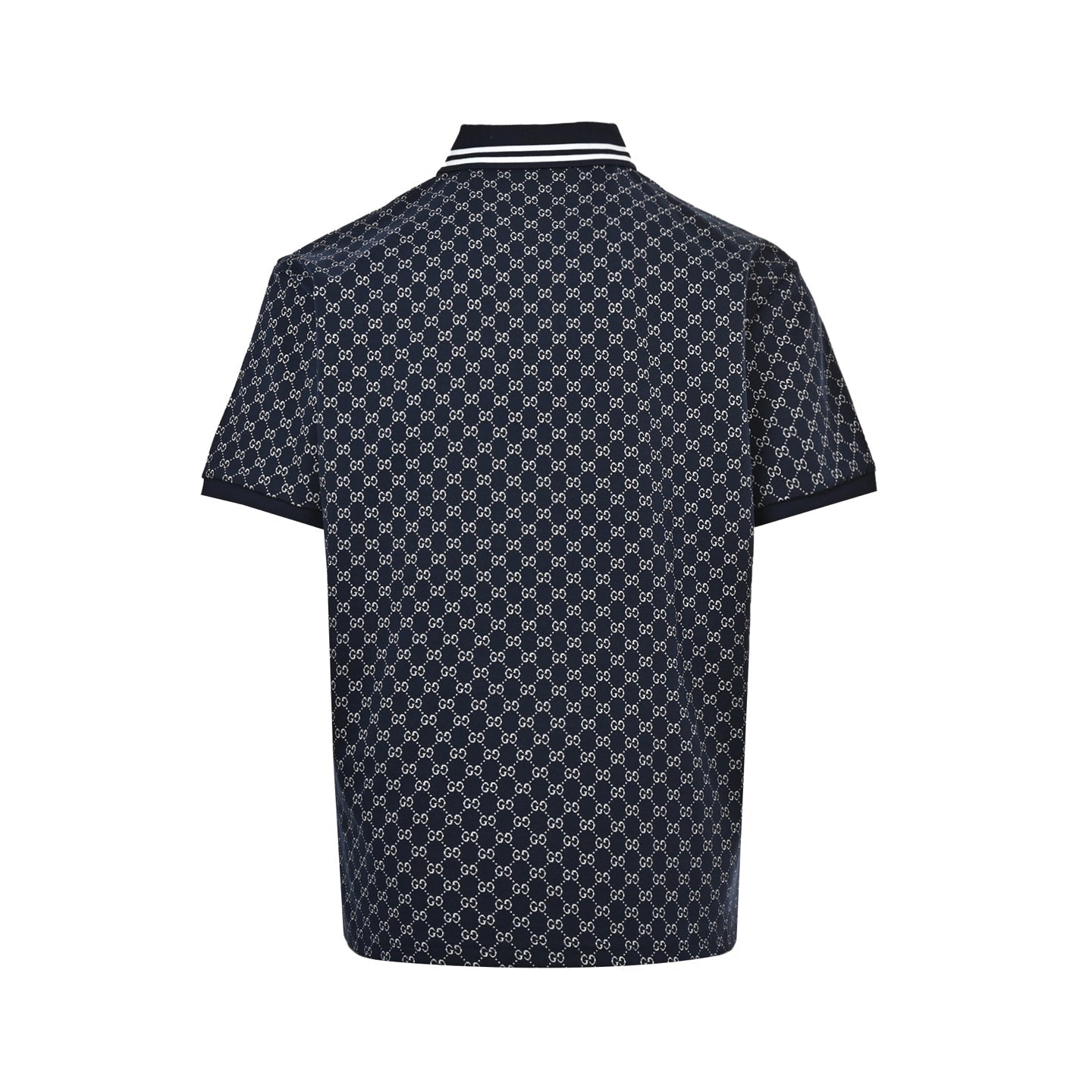 25ss full printed jacquard Polo short sleeved shirt
