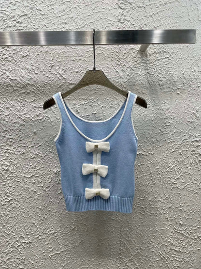 25 Bow Knit Vest