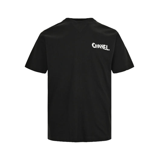 Hand-painted spray-painted short sleeves