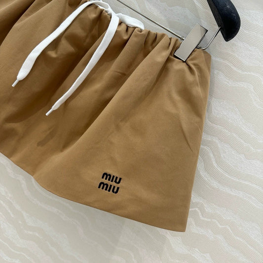 Double-layer flower bud puffy miniskirt