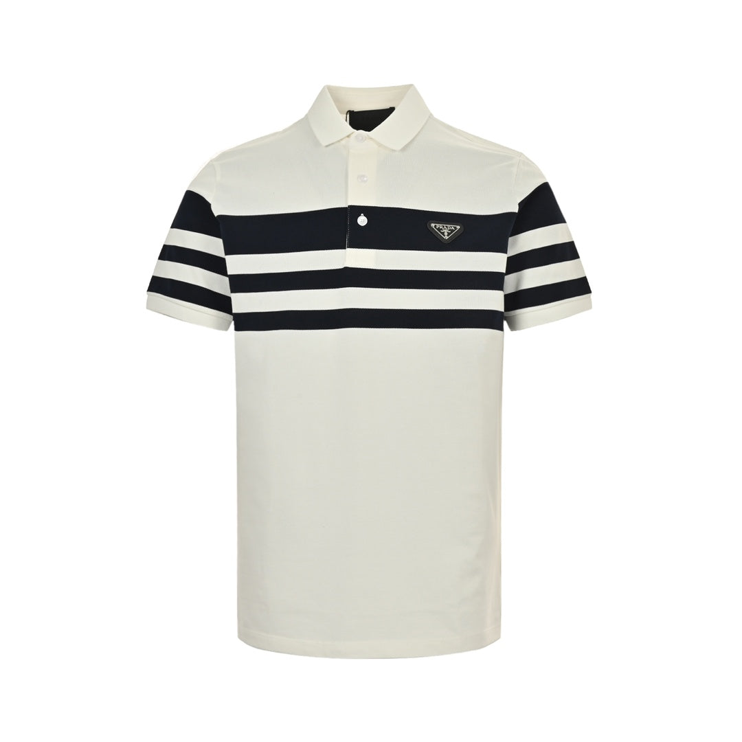 25SS Striped Polo Short Sleeve