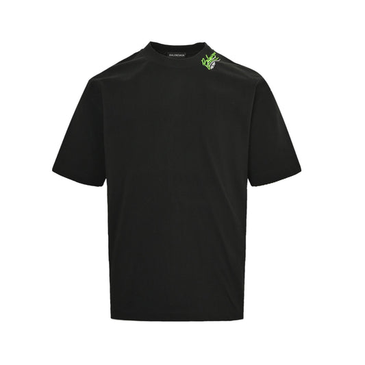 25ss Cola logo multi logo printed short sleeved shirt