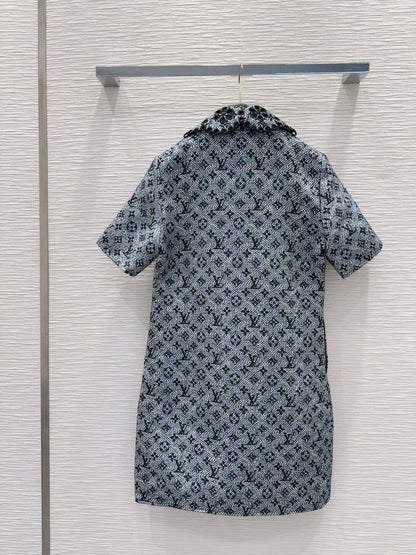 25 New Dress Blue Cotton