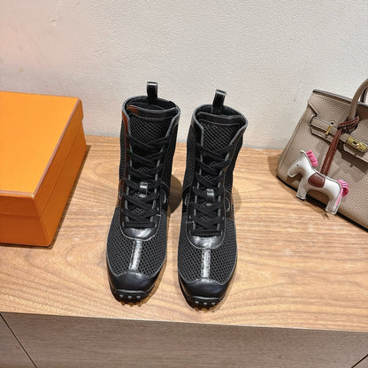 HM 25 Kiatsu Sneaker Black Mesh Calfskin 329536