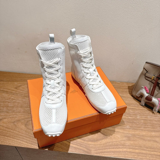 HM 25 Kiatsu Sneaker White Mesh Calfskin 329537